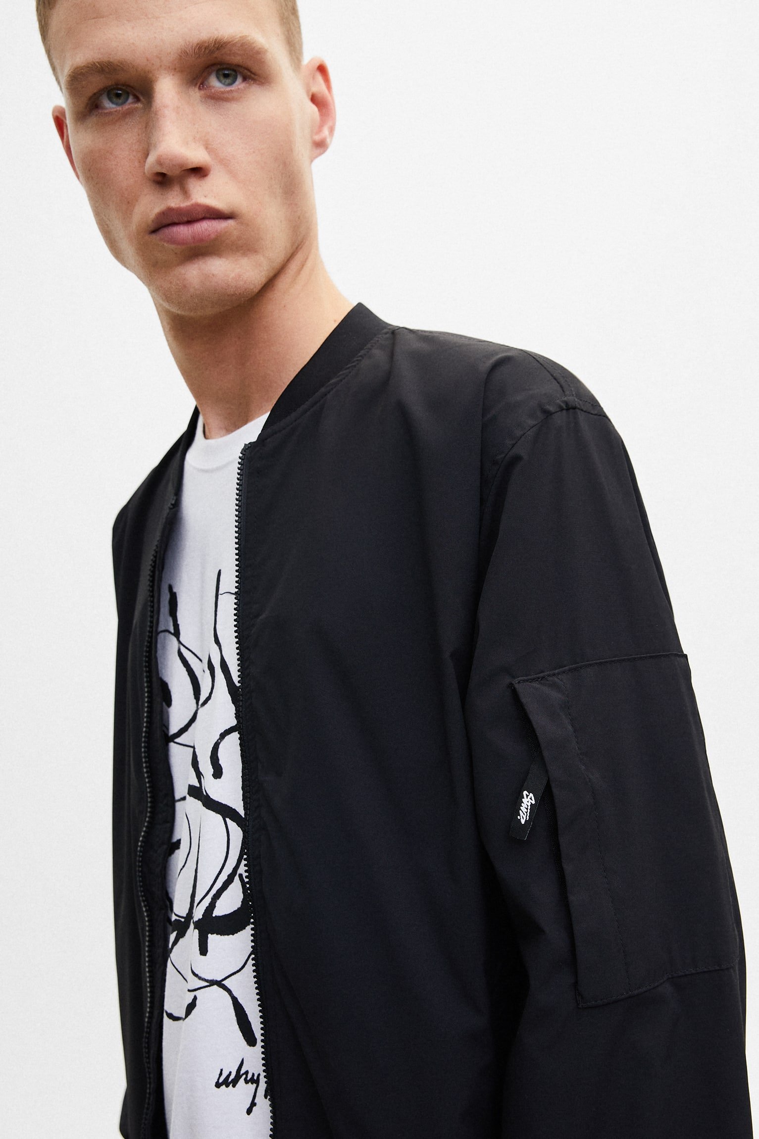 Lightweight Zipped Bomber Jacket - Kurta Lo